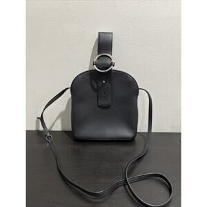 Parisa Wang Addicted Small Leather Crossbody Bag Black Buckle